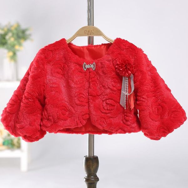

2018 новый стиль детское платье шаль rose furry осень и зима девушки с длинным рукавом теплый кисточками жилет, Blue;gray
