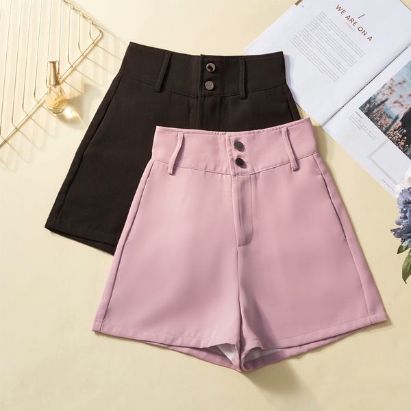 

coigarsam 4xl plus size new summer women shorts pink black 1862, White;black
