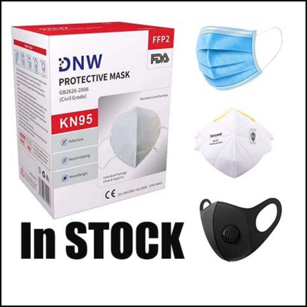 

fda ce dnw honeywell n95 kn95 ffp2 mask anti-dust protective face masks with valve self-priming filter dustproof ready to ship