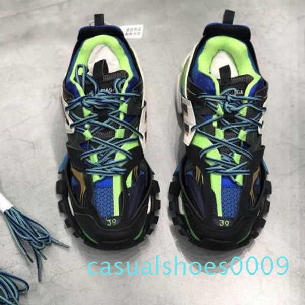 

new fashion triple s track trainers men shoes designer clunky sneakers black orange ladies walking paris dirty 09c