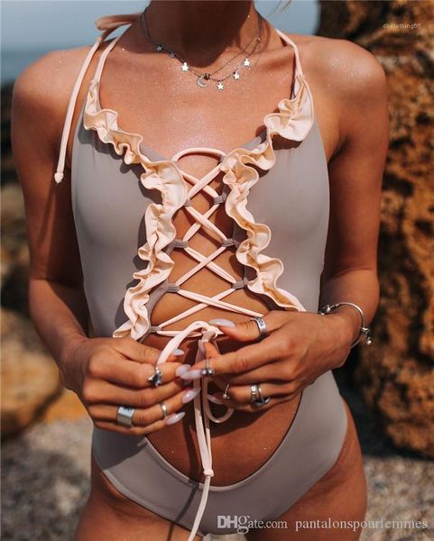 

swimwear solid color lace one piece swimsuit fashion tight back swimwear summer designer womens, White;black