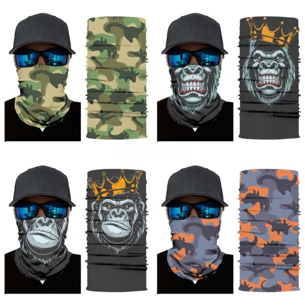 

ncoeo scarves magic headskull scarf bandana cycling masks head face fashionflag windproof sport camouflag neck mask with filtere#673, Blue;black