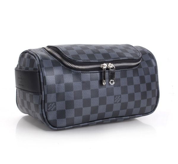 

single zipper makeup bag genuine leather 2020 new cosmetic bag clutch purse travel bag designer handbags print letter