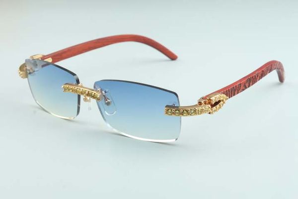 

20 new natural wooden hand-sculpted pattern mirror leg sunglasses, 3524012 (2) luxury yellow diamond glasses size: 56-18-135mm sunglasses, White;black