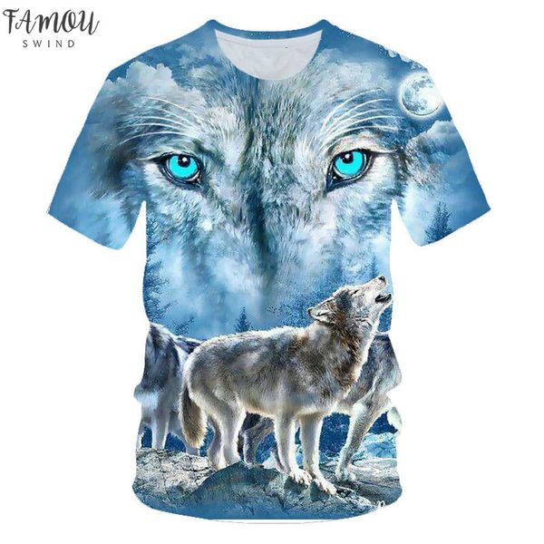 

brand wolf t shirt women snow clothing jungle tshirt clothes 3d t shirt womens hip hop tee female, White