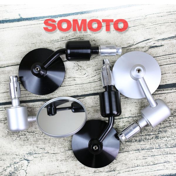 

cnc technology aluminum alloy material rear mirror for motorcycle back handle bar mirrors suitable for 14-18mm handle bar