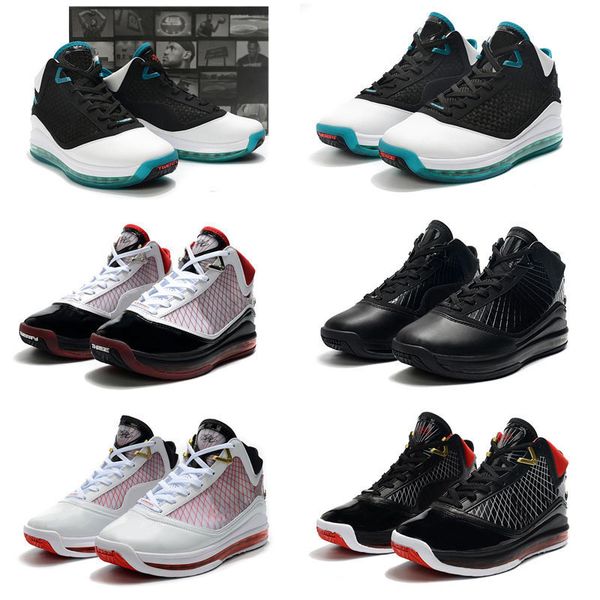 

arrival lebron 7 home superbron mens kids basketball shoes high qaulitys white blue red black lebron 3s sports sneakers