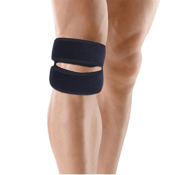 

adjustable knee protector patella knee strap for running basketball hiking meniscus tear pain relief sports athletic arthritis, Black;gray