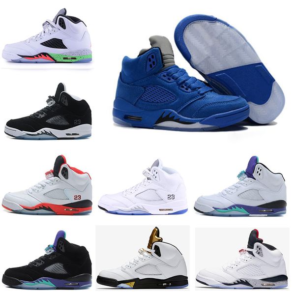 

new man basketball shoes for men camo tinker nrg zoom 5s v grey red sude fashion casual shoes trainer sneakers chaussure