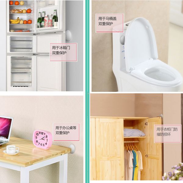 

silicone door hole-door handle door scrash cushion bathroom after pad room buffer mute