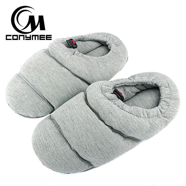 

winter shoes woman warm home slippers, Black