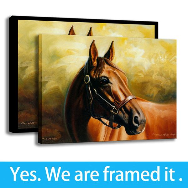 

hd print fantasy art dream horse painting wall decor canvas framed art - ready to hang - support customization