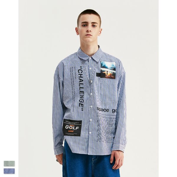 

vimass european american tide brand fashion plaid men's classic casual shirt quality 100% cotton men's social long-sleeved slim, White;black