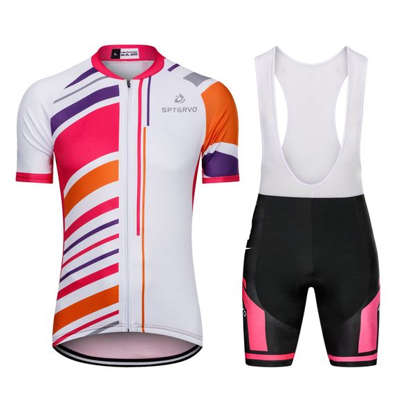 

sptgrvo lairschdan 2020 women cycling jerseys pro team cycling clothing set mtb road bike jersey bib shorts bicycle wear outfit, Black;blue