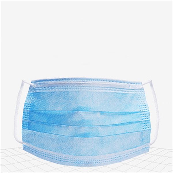 

dhl ship spot with three layers of blue 50 droplet dust mouth mask and haze pollen breathable wph7