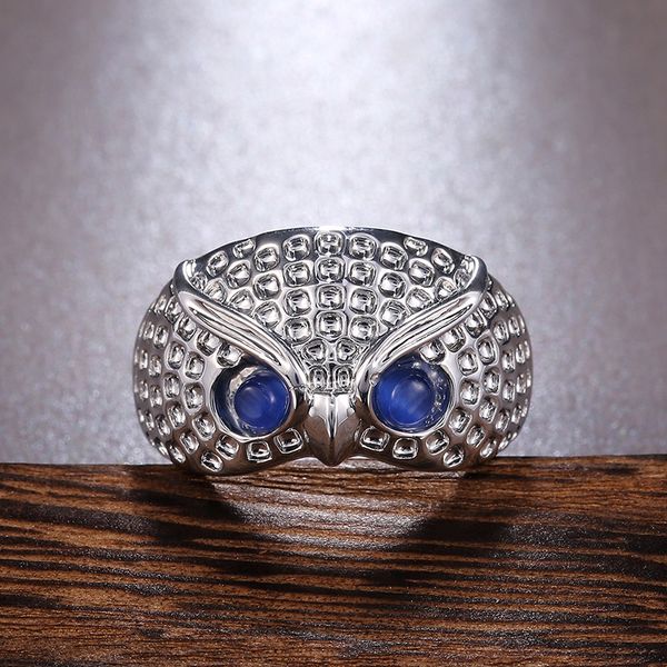 

s1282 fashion jewelry personality owl head ring women's cute ring, Silver