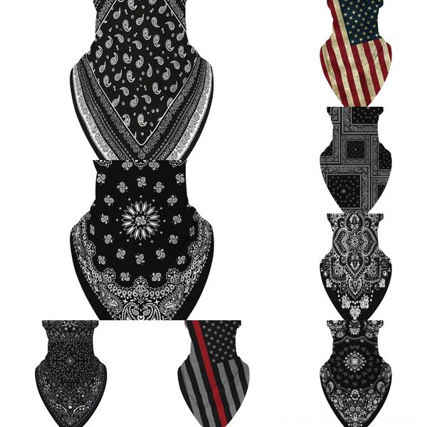 

bhfk5 men women skull scarf bandanas face multifunctional seamless tubular headband magic dustproof scarf mask motorcycle, Black