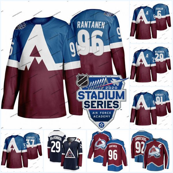 

women 2020 stadium series colorado avalanche jerseys mikko rantanen nathan mackinnon mark barberio matt calvert matt nieto nikita zadorov, Black;red