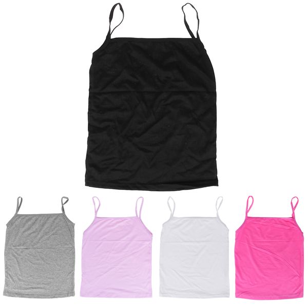 

short vest sling female soft fabric simple classic design, White