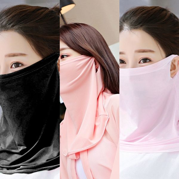 

mqb8m new 3d bandana balaclava skull bicycle fishing scarf bandanas shield face mask headband sport headwear ring scarf bicycle neck, Black