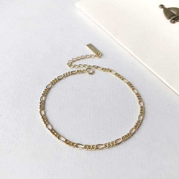 

2020 fashion women jewelry gold color pure s925 silver chains charms bracelets for girls women wedding party jewelry gift, White