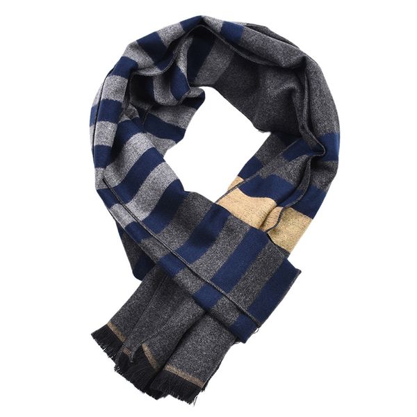 

56 patterns men's scarves viscose striped with tassel long warm scarf men skinny soft shawl autumn winter male woven, Blue;gray