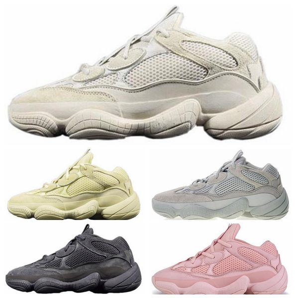 

bone white stock x kanye west 500 designer shoes utility black super moon yellow salt blush mens womens shoes running sneakers