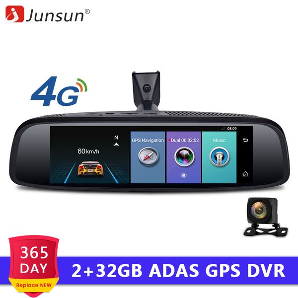 

junsun 2+32g car special mirror dvr camera 4g android 7.86" adas bluetooth full hd 1080p video recorder dash cam rearview mirror