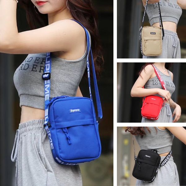 

woman designer bags supre lettershandbags mini purses crossbody shoulder bags belt fanny pack sport beach waterproof cloth pouch totes c6260, Black;white