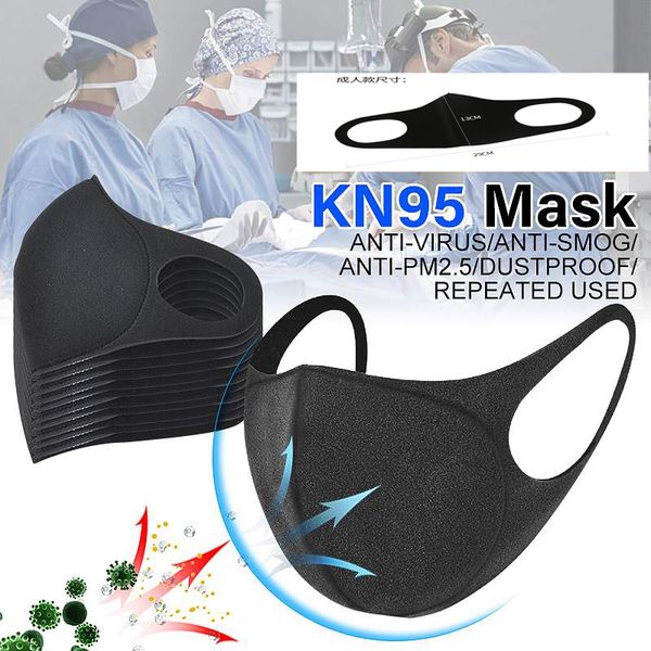 

black dustproof protective face mask mouth anti dust cotton masks reusable respirator dustproof pollution women and men kids mask