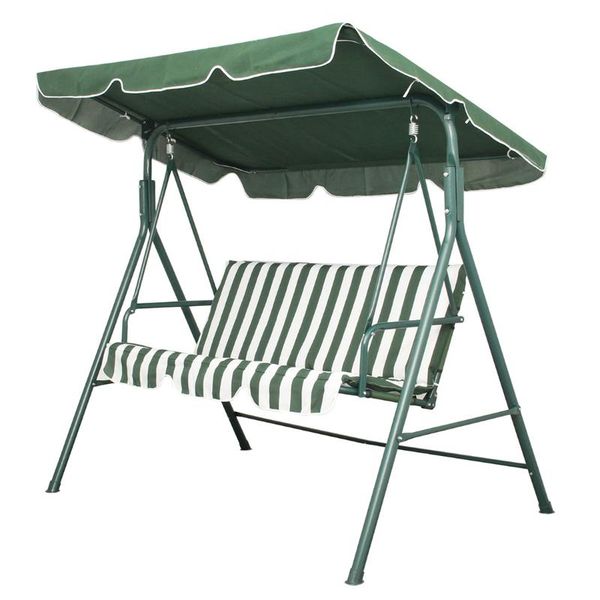 

garden patio metal swing chair seat 3 seater hammock bench swinging cushioned