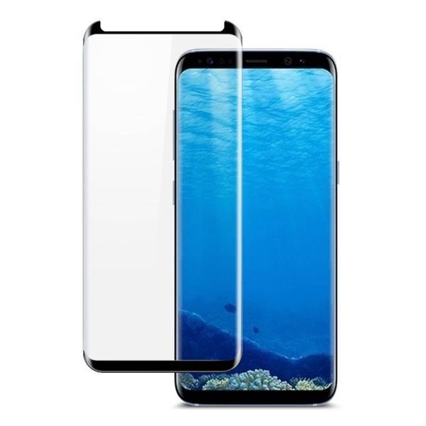 

Whosesale Newest Case friendly Glass Full Cover For Samsung S10 Plus Note 9 Full Curved Protector Adhesive Edge S8 S7 Edge Note 8