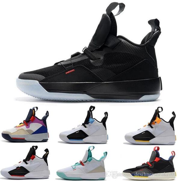 

with box jumpman xxxiii 33 mens basketball shoes 33s multicolors black white green yellow trainers sneakers size 40-46
