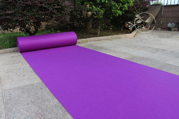 

20 meters/roll purple wedding theme fabric carpet aisle runner for wedding backdrop centerpieces favors party decoration ing