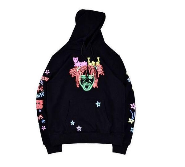 

trippie redd merch trippieland luxury fashion brand hoodie hip hop for men women justin bieber designer rapper casual fashion pullover xsq, Black