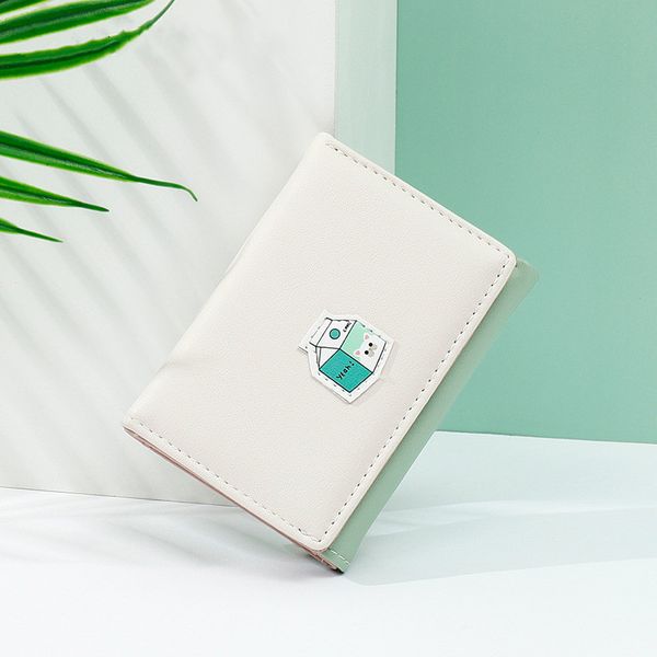 

vento marea short wallet for women 2020 new leather pu cute girl's coin purse tri- fold card holder small money bags, Red;black