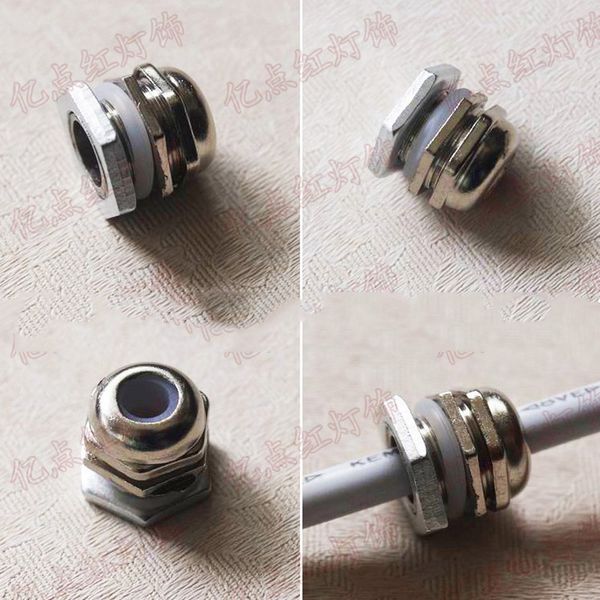 

PG7 Connector Waterproof Metals for Outdoor Flood Lights Wire Cable Waterproof Parts PG7 Waterproof Connector LED Lighting Accessories