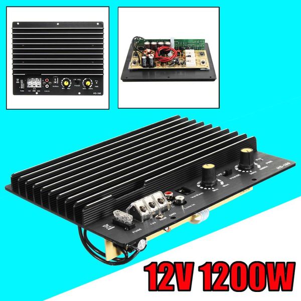 

12v 1200w 100a board mono car audio power for 8/10 inch speaker