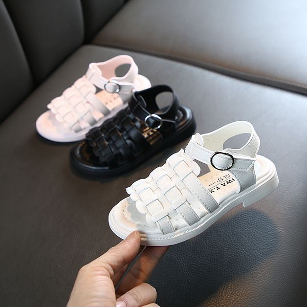 2020 лен дека одежда обђв дл девоек андалии маликов малей плж sandalias, Black;red