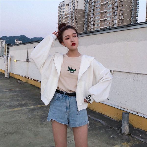 

spring coat spring 2020 women's new spring models ladies short paragraph bf leisure wild thin coat jacket, Black;brown