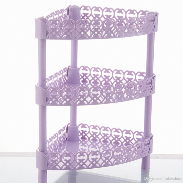 

3 tier пластиковый уголок lace напольный душ caddy ванна полка для хранения стеллаж корзина органайзер для хранения стойки ванной finishing