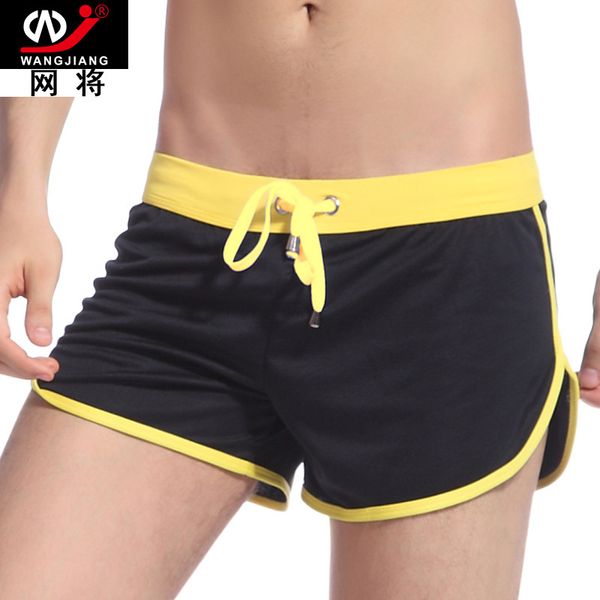 

men's sports shorts with lining quick-drying breathable mesh casual running gym shorts male arrow, White;black