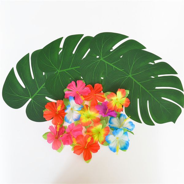 

5pcs hawaiian turtle leaf decoration mural frame accessories local wedding party p props supplies floral party decoration