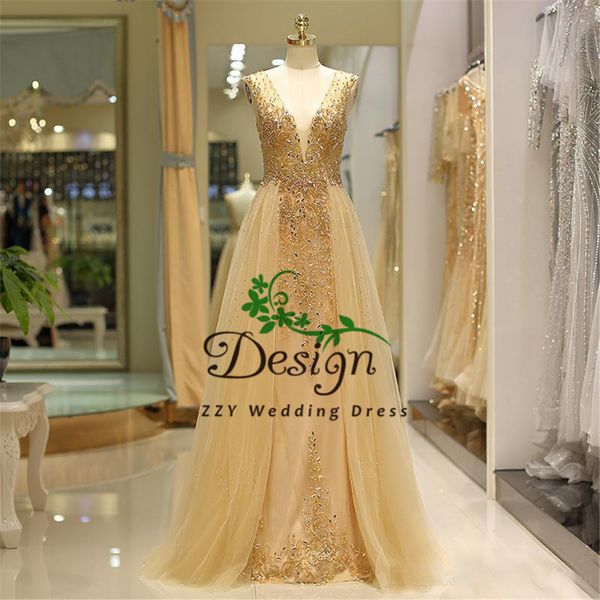 

new arrival deep v-neck tulle beading crystals beading tulle prom dresses evening dresses vestidos largos de fiesta, White;black