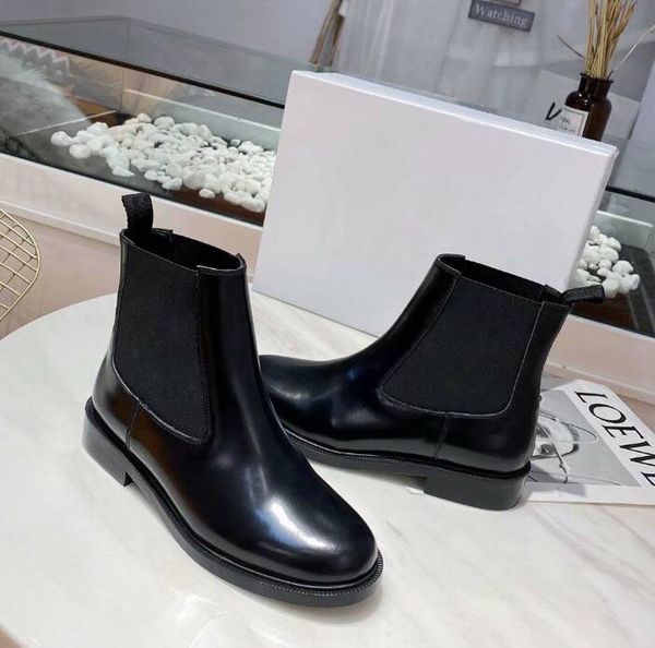 

new arrival d1or womens knight square heel snow winter martin cow leather wearproof dress booties sz35-40, Black