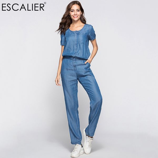 women's denim jumpsuits clothing