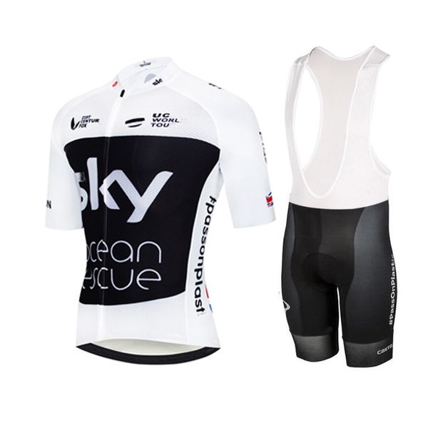 

pro cycling sets men team bicycle uniform suit summer short sleeve bike clothing breathable cycling jersey set, Black;blue