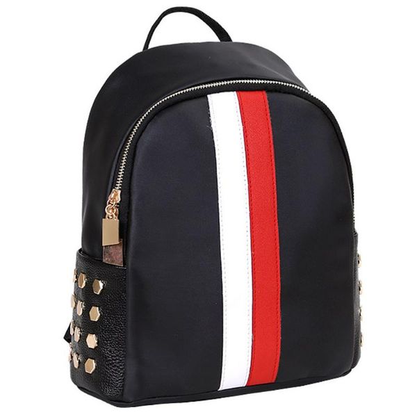 

women shoulder bags girls fashion oxford rivet shoulder bookbags school travel backpack bag zipper satchels bag #lr4
