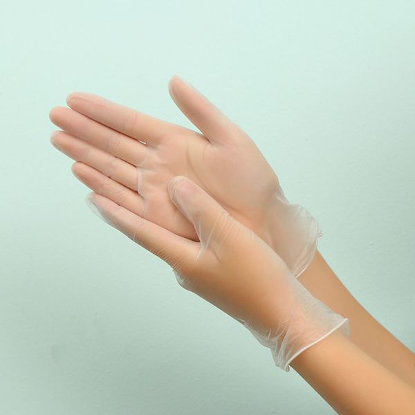 

100 pcs grade disposable vinyl anti-static plastic gloves for food cleaning cooking restaurant kitchen accessories