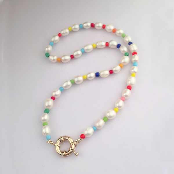

boho puka natuurlijke porceleinslak shell ketting vrouwen verklaring parel barokke bijoux choker ketting collier de coquillages, Golden;silver